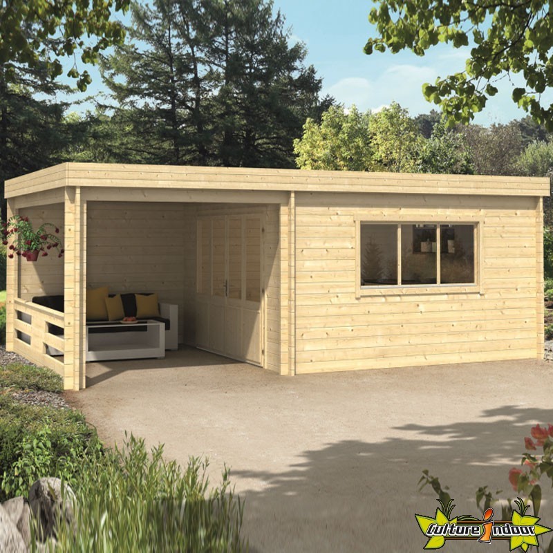 Tuindeco Chalet bois massif 16m² 45mm Qualité résidentielle